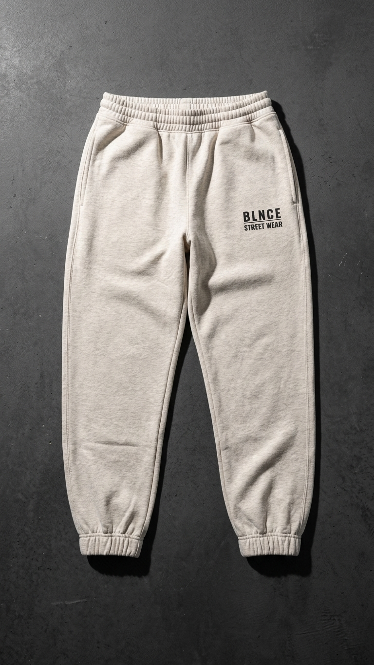 BLNCE "Core" Heavyweight Joggers - Off White Grey