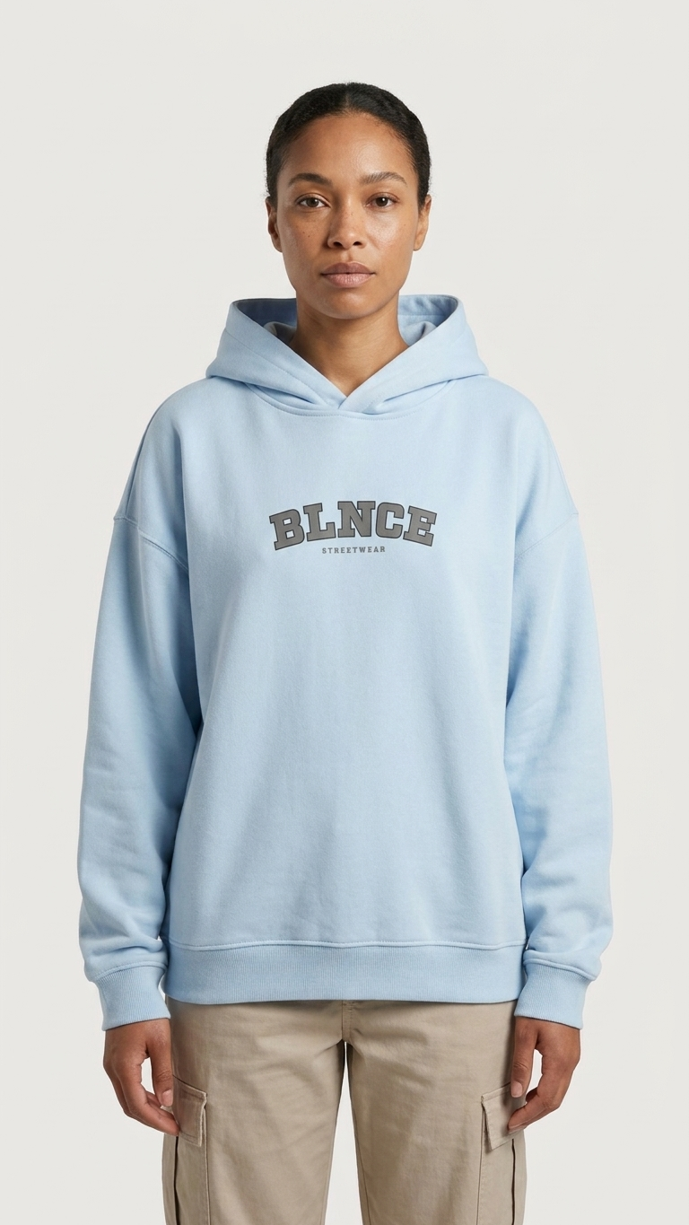 BLNCE District 81 Heavyweight Hoodie - Sky Blue