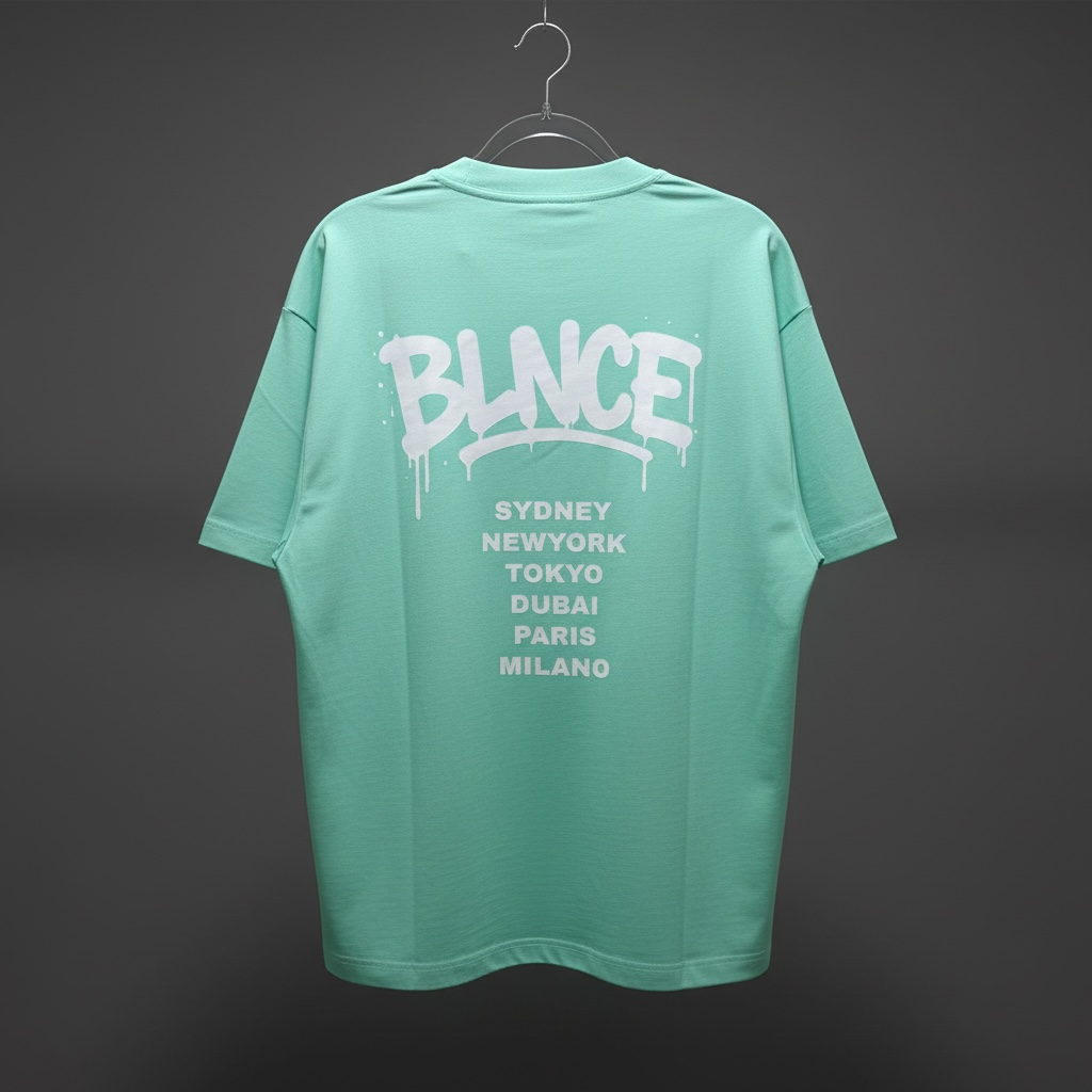 BLNCE Worldwide Graffiti Tee - Mint Green BLNCE Streetwear