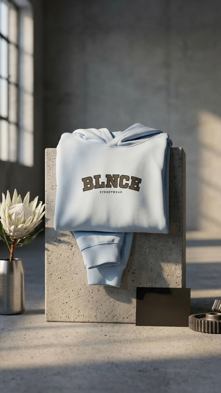 BLNCE District 81 Heavyweight Hoodie - Sky Blue