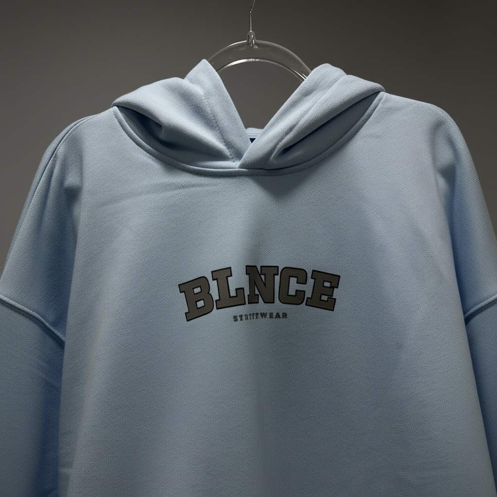 BLNCE "District 81" Heavyweight Hoodie - Sky Blue BLNCE Streetwear