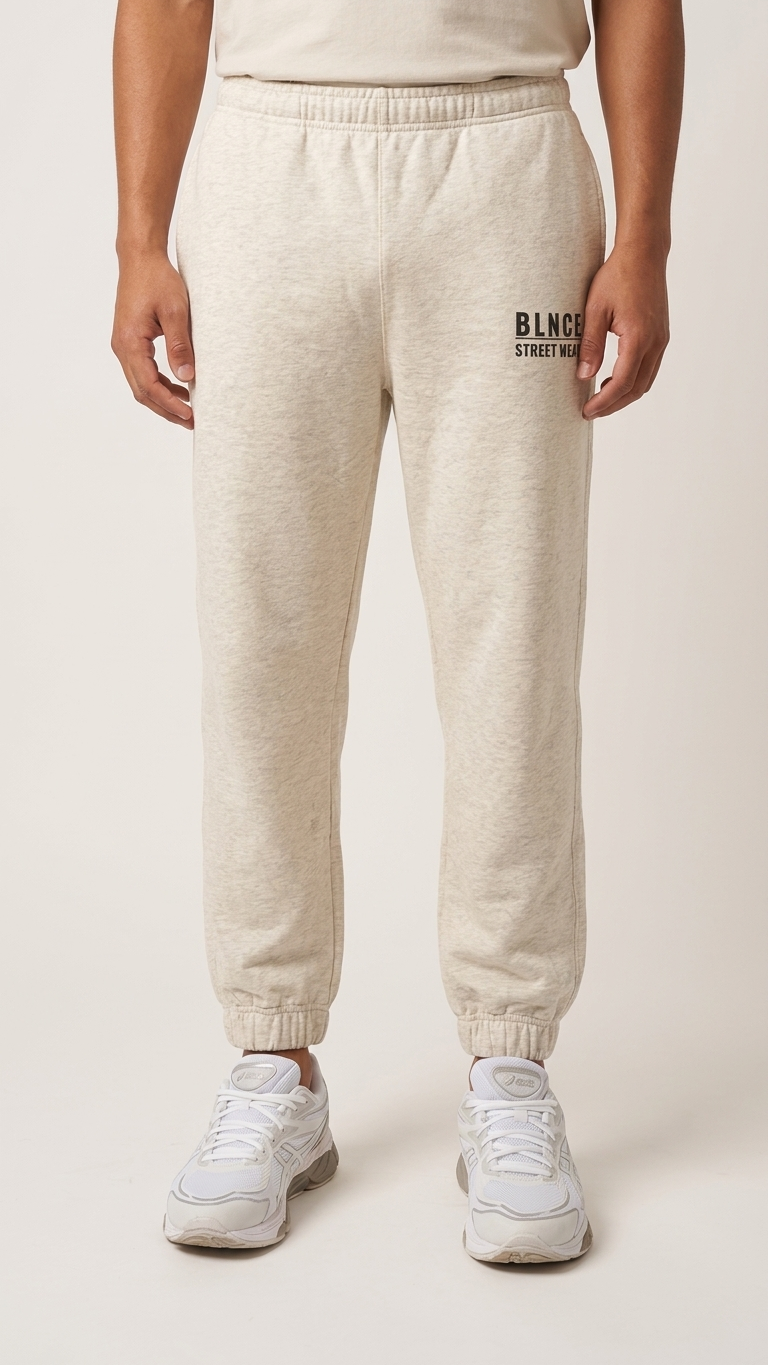 BLNCE "Core" Heavyweight Joggers - Off White Grey