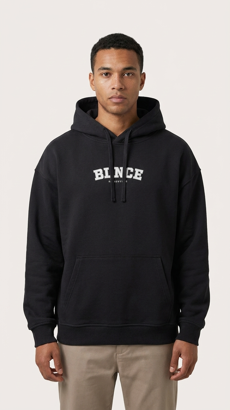BLNCE District 81 Heavyweight Hoodie - Onyx Black