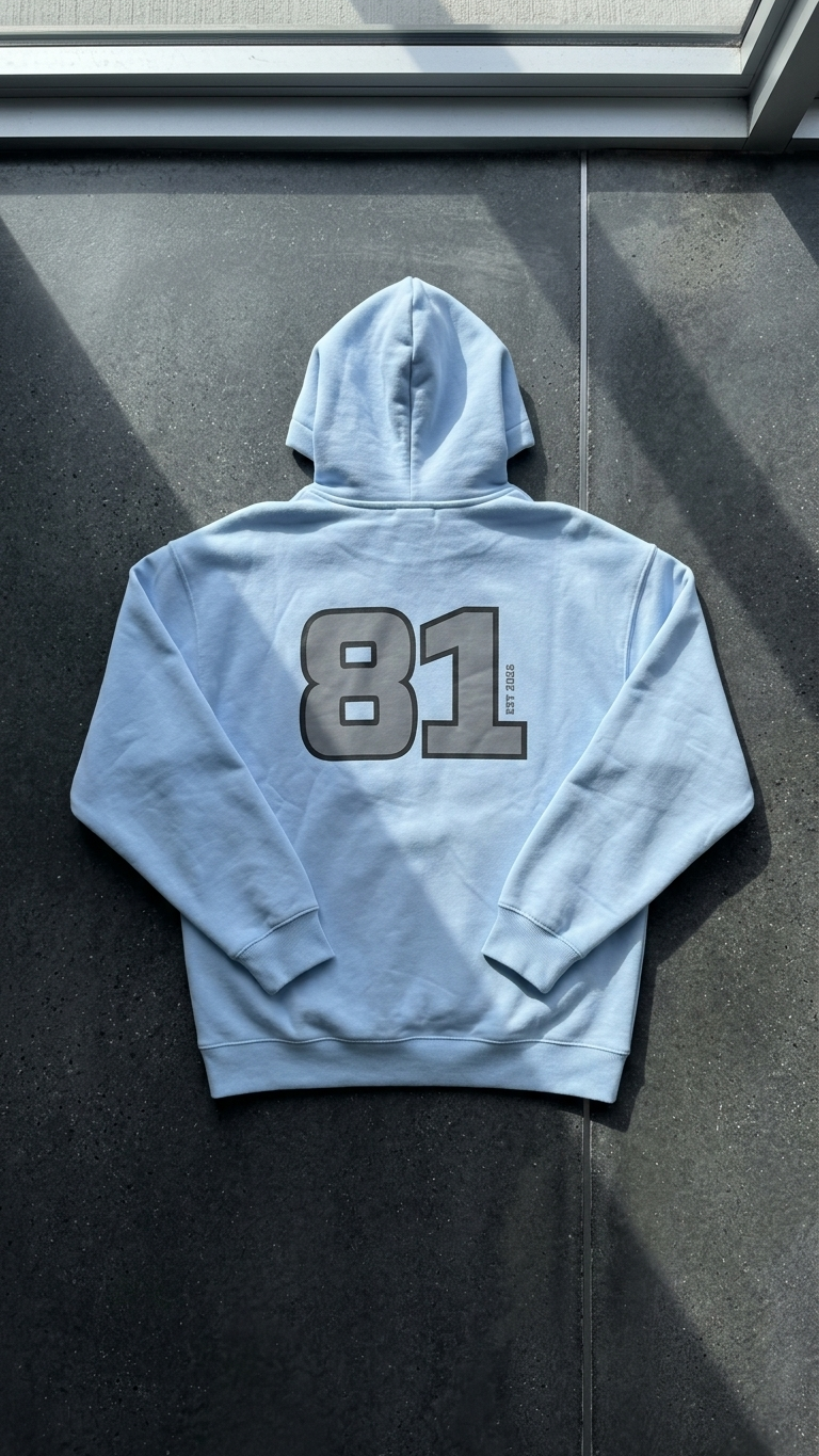BLNCE District 81 Heavyweight Hoodie - Sky Blue