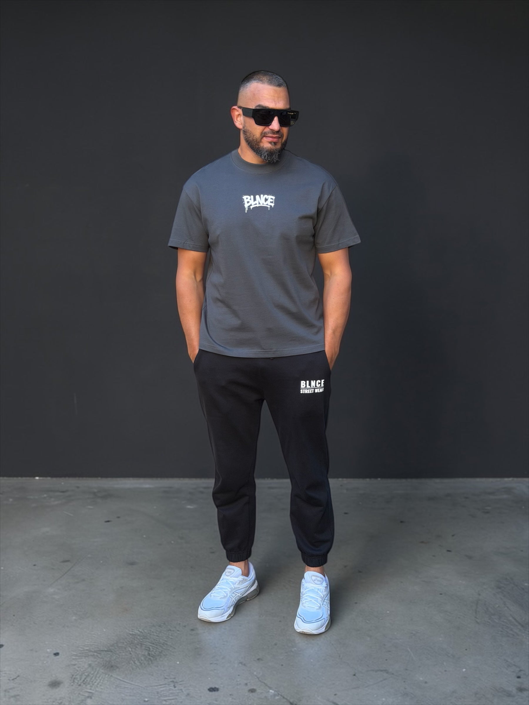 BLNCE Worldwide Graffiti Tee - Charcoal BLNCE Streetwear