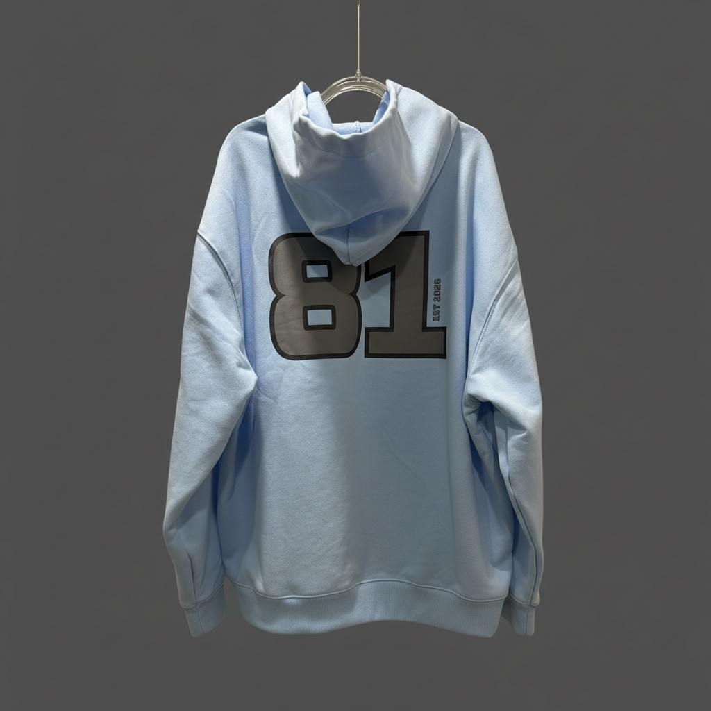 BLNCE "District 81" Heavyweight Hoodie - Sky Blue BLNCE Streetwear