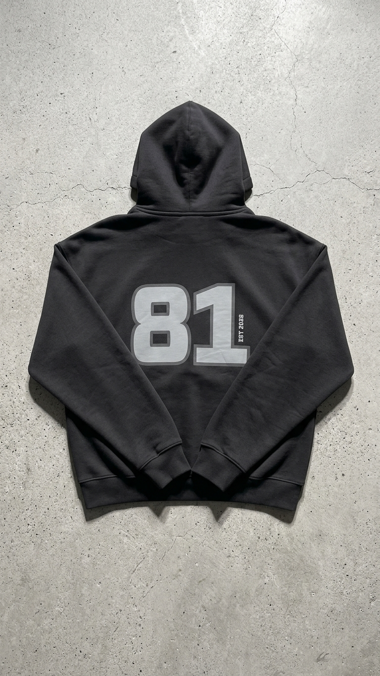 BLNCE District 81 Heavyweight Hoodie - Onyx Black