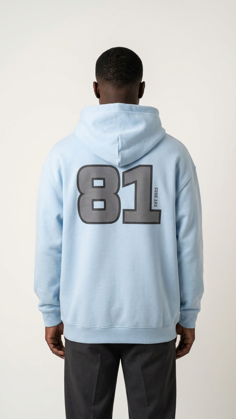 BLNCE District 81 Heavyweight Hoodie - Sky Blue