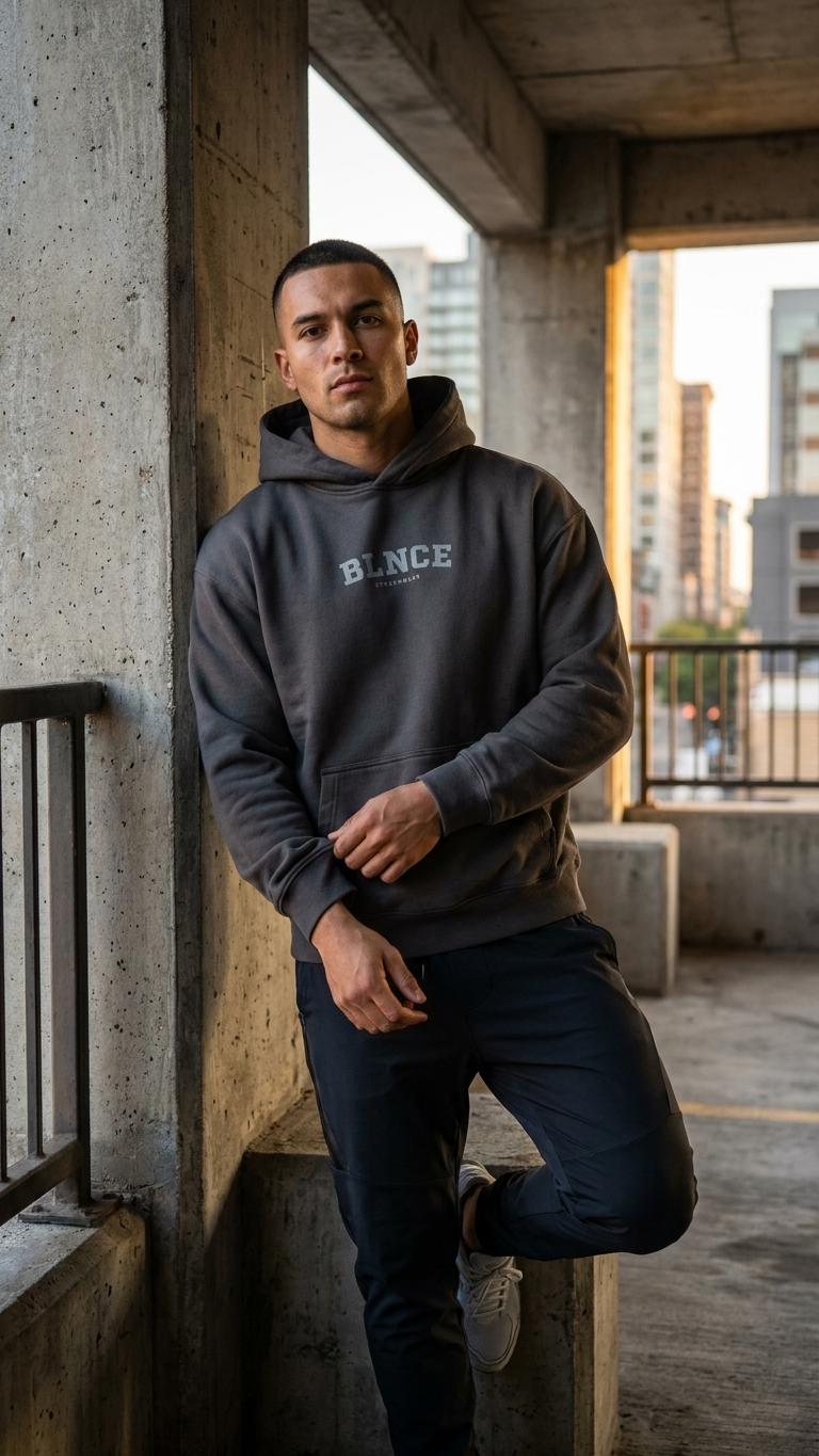 BLNCE District 81 Heavyweight Hoodie - Charcoal