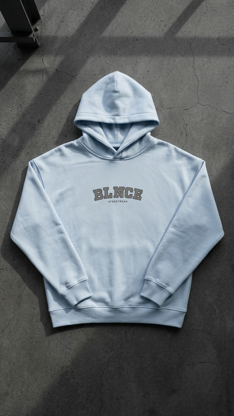 BLNCE District 81 Heavyweight Hoodie - Sky Blue