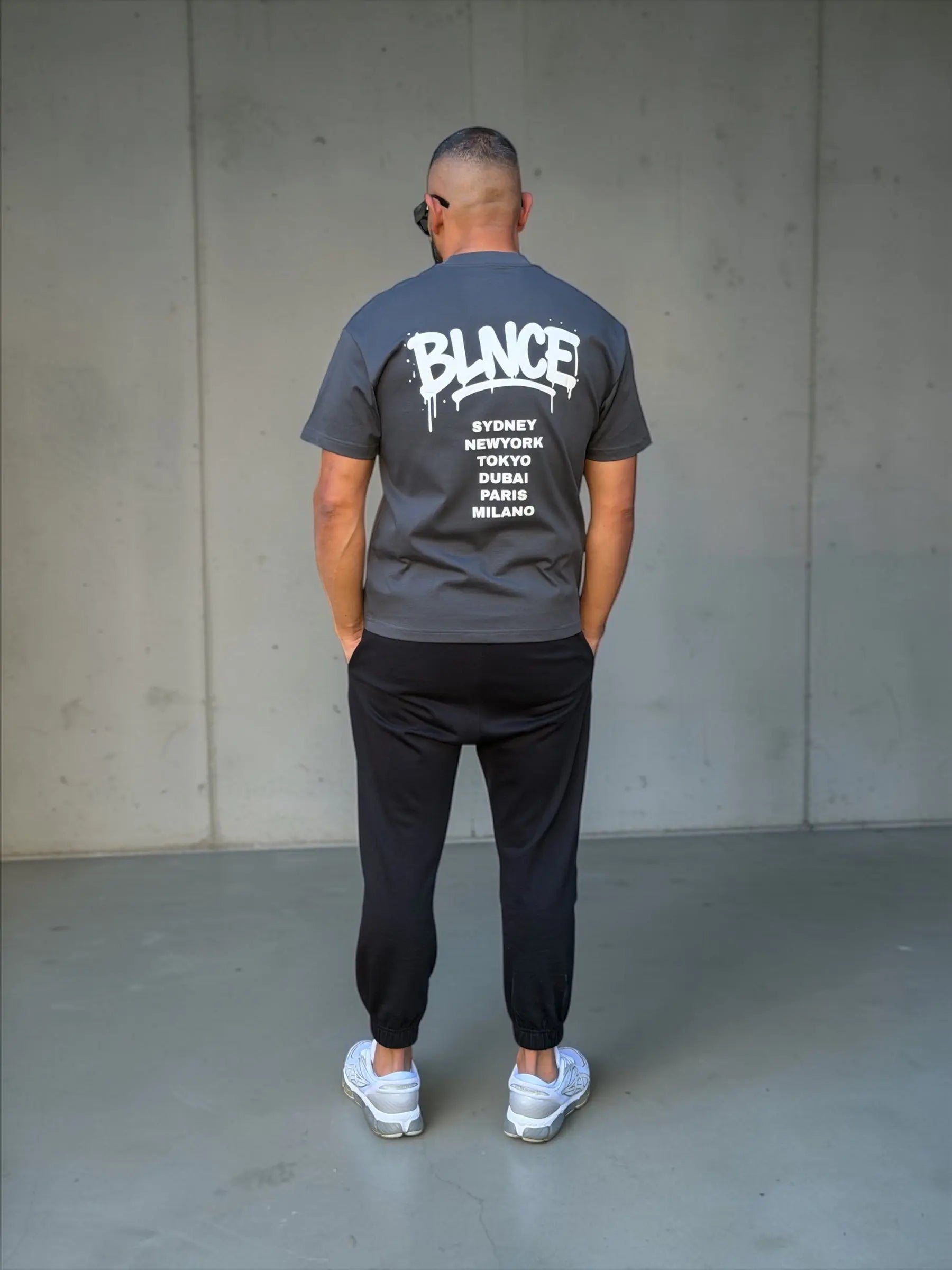 BLNCE Worldwide Graffiti Tee - Charcoal BLNCE Streetwear