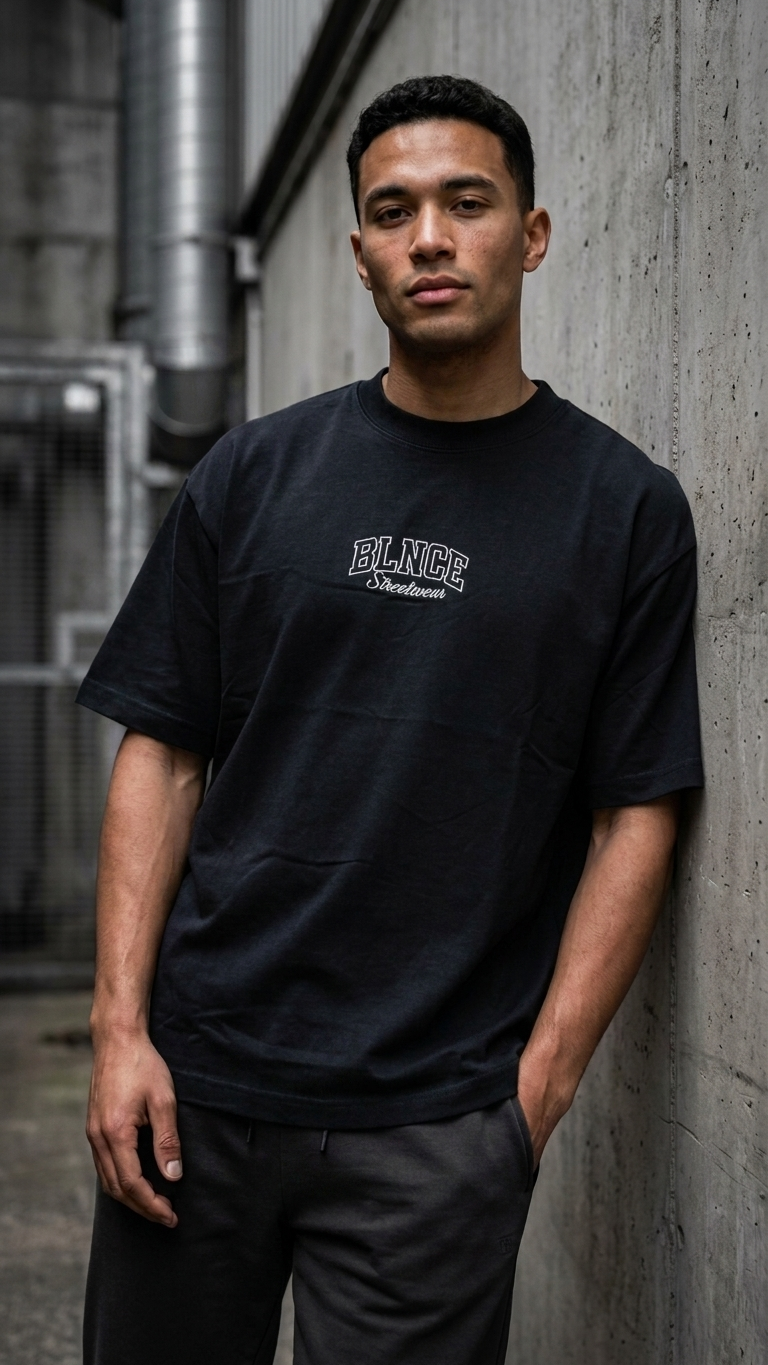 heavyweight streetwear tee“STREET CODED” HEAVYWEIGHT TEE